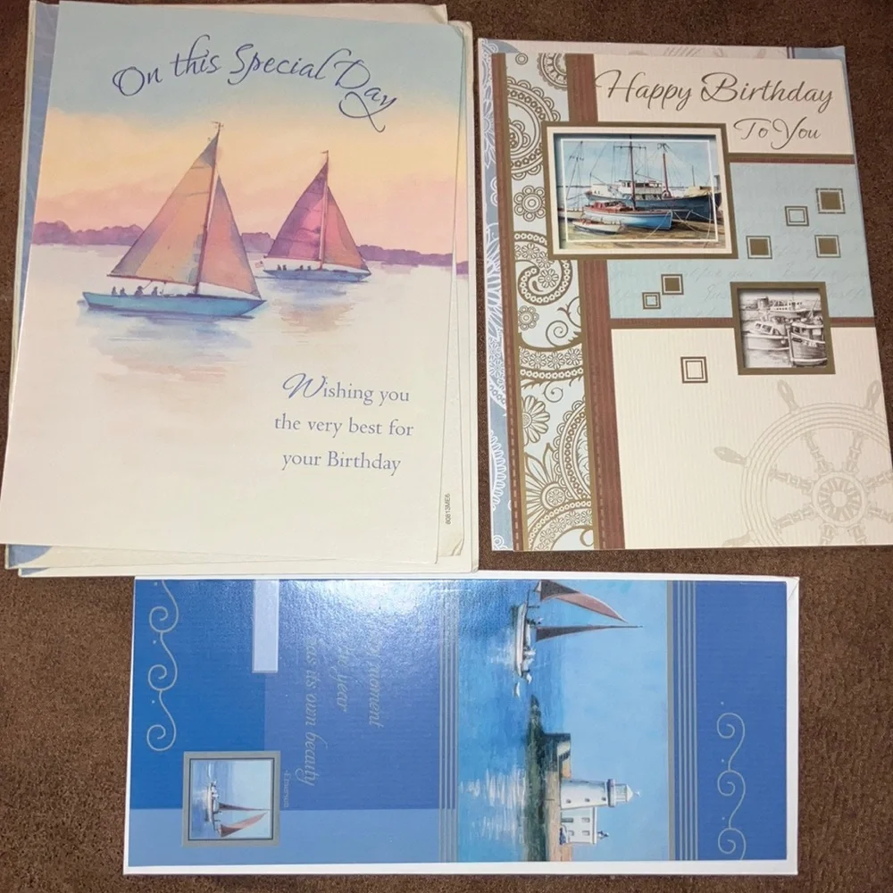Sailing Nautical Assorted Greeting Cards Set - Picture 2 of 7